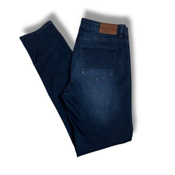 Woolrich slim fit straight leg dark wash jeans - Picture 3 of 5